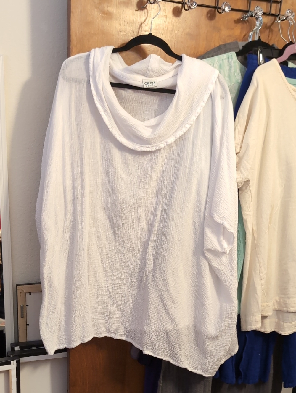 Oh My Gauze! White Textured Gauze Top